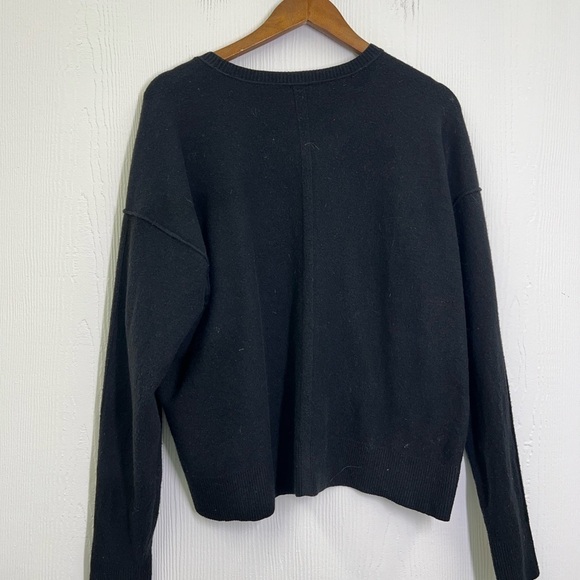 Free People - Inside Out Comfortable Black Long Sleeve Pull Over Sweater Small - Picture 11 of 11